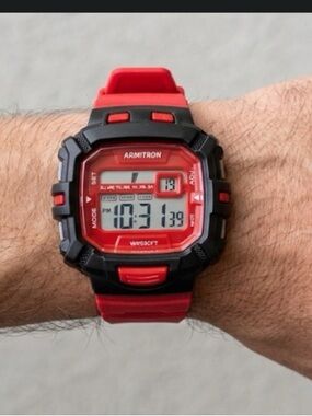 Armitron Black and Red Digital Watch